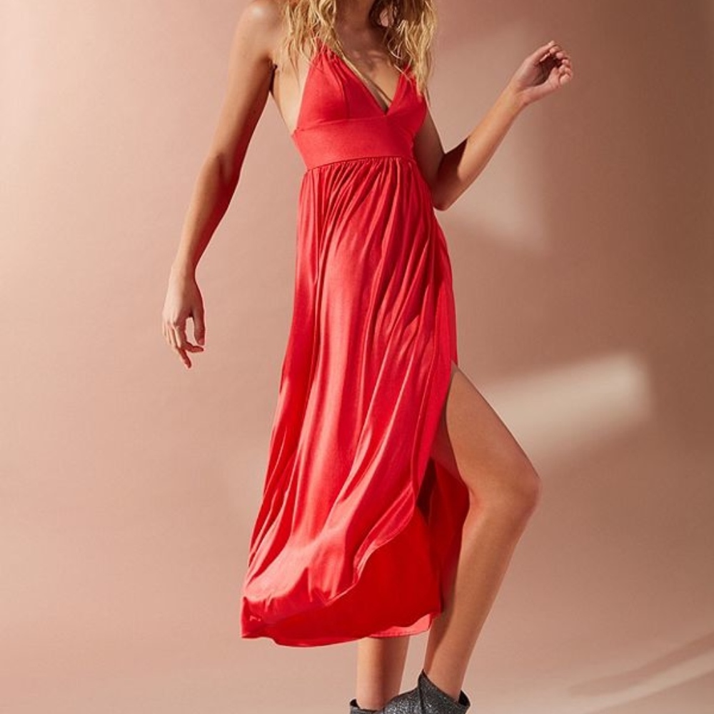 NWT! Urban Outfitters Spaghetti Strap Midi Dress!